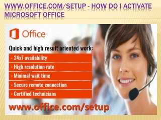 www.office.com/setup - How do I Activate Microsoft office