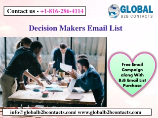 Decision Makers Email List