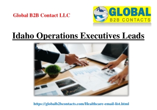 Idaho Operations Executives Leads