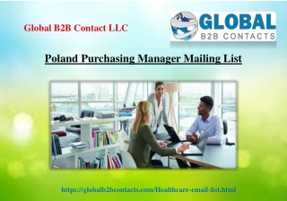 Poland Purchasing Manager Mailing List