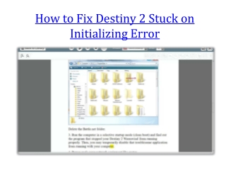 How to Fix Destiny 2 Stuck on Initializing Error