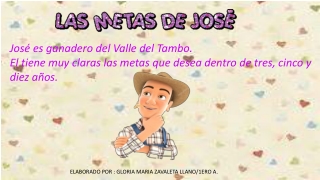 CUENTO LAS METAS DE JOSÉ