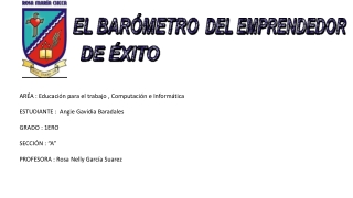 EL BAROMETRO DEL EMPRENDEDOR