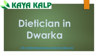 Dietician in Dwarka-Dr Anjana Kalia