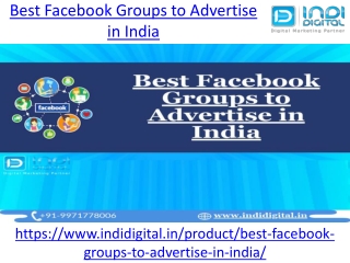 Best Facebook Groups to Advertise in India