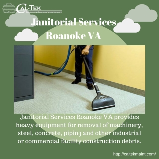 Janitorial Services Roanoke VA