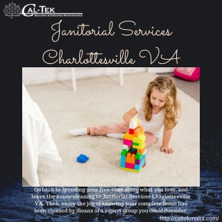 Janitorial Services Charlottesville VA