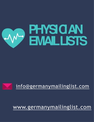 Healthcare Mailing Lists - Germany Mailing Lists