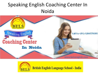 Speaking English Coaching Center In Noida