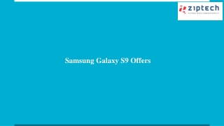 Samsung Galaxy S9 Offers