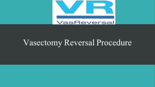 Low Cost Vasectomy Reversal with High Success Rate
