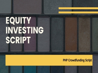 Professional Equity Crowdfunding Software - Crowdfunder Script