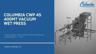 Columbia CWP 4S 400MT Vacuum Wet Press | Colmac