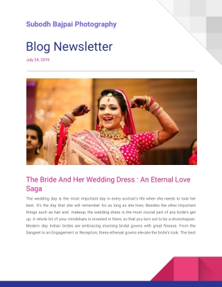 The Bride And Her Wedding Dress : An Eternal Love Saga