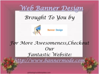 Web Banner design