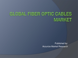 Global Fiber Optic Cables Market