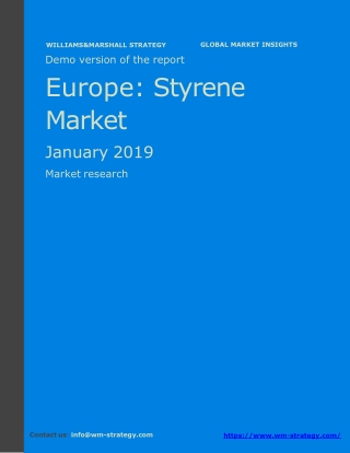 WMStrategy Demo Europe Styrene Market January 2019