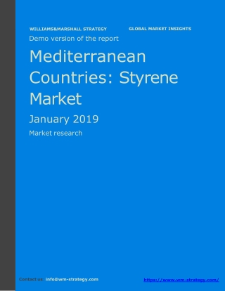 WMStrategy Demo Mediterranean Countries Styrene Market January 2019