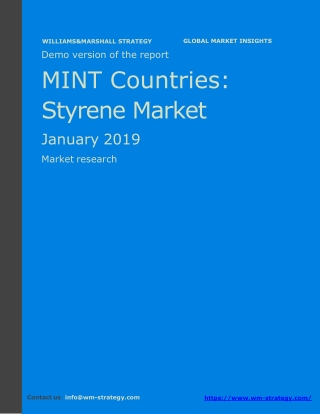 WMStrategy Demo MINT Countries Styrene Market January 2019