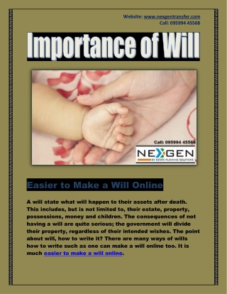 Easier to Make a Will Online