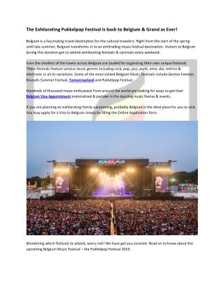 Pukkelpop Festival 2019 – Everything that you want to Know