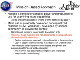 Mission-Based Approach