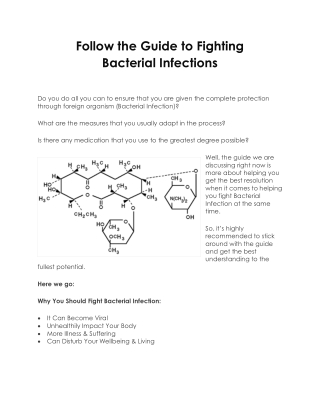 Follow the Guide to Fighting Bacterial Infections