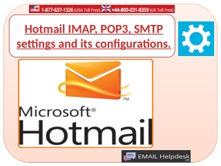 Hotmail Email Settings | IMAP, POP3, and SMTP Settings.