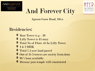 1,2 & 3 BHK garden view residences at Lodha Upper Thane.