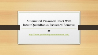Automated Password Reset With QuickBooks Password Removal