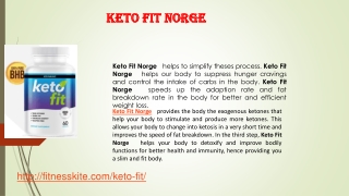 Keto Fit Norge | Keto Fit