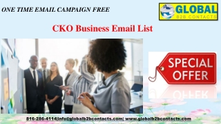 CKO Business Email List