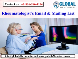 Rheumatologist’s Email & Mailing List