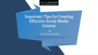 Important Tips for Creating Effective Social Media Content