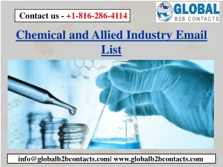 Chemical and Allied Industry Email List