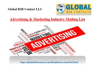 Advertising & Marketing Industry Mailing List