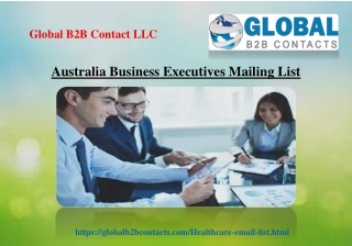Australia Business Executives Mailing List