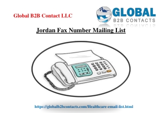 Jordan Fax Number Mailing List