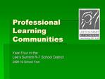 Professional Learning Communities