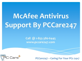 PCCare247 - McAfee Antivirus Support to Install, Uninstall a