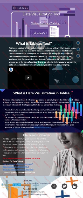 Data visualization with tableau