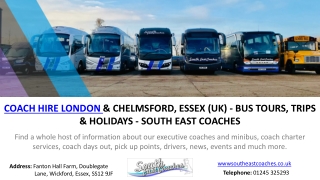 Services Provided by South East Coaches Company