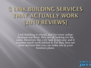 5 Link Building Services That Actually Work [2019 Reviews]