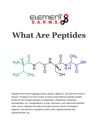 What Are Peptides