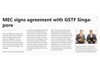 MEC Oman Signs MOU with Global Science and Technology Forum