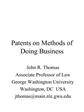 Patents on Methods of Doing Business