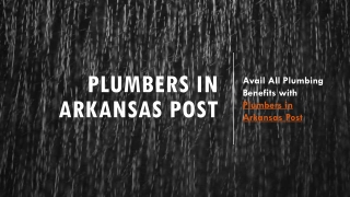 Plumbers in Arkansas Post