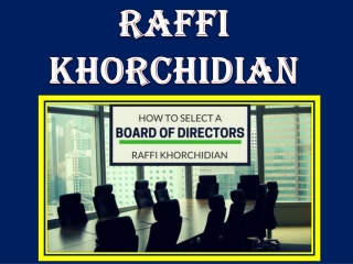 Raffi Khorchidian