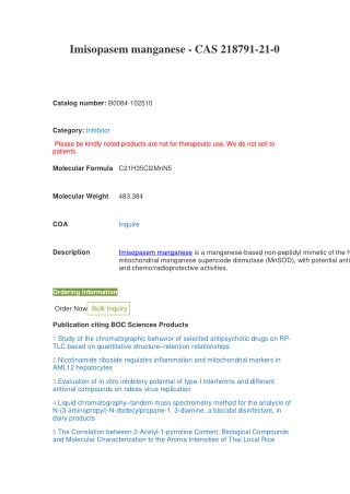Imisopasem manganese