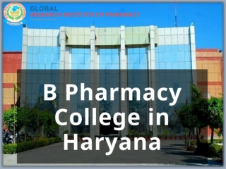 B Pharmacy College in Haryana